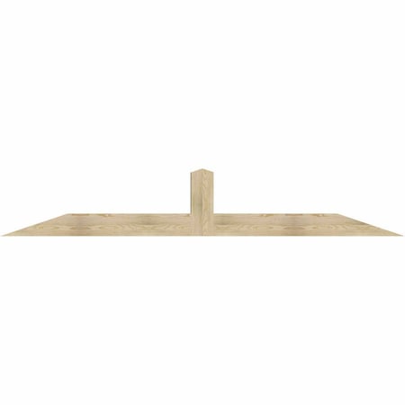 Ekena Millwork Portland Rough Sawn Timber Gable Bracket, Douglas Fir, 108"W x 18"H x 6"D x 6"F, 4/12 Pitch GBW108X18X0606POR00RDF
